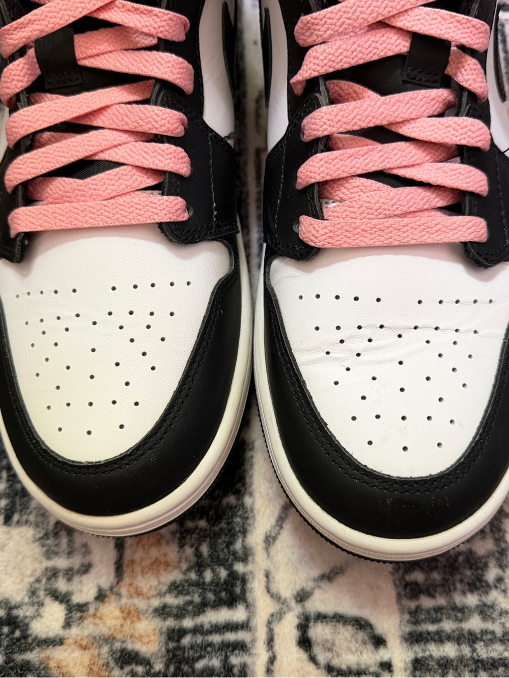 Nike Air Jordan 1 Mid SE Zen Master Black Bleach Coral Sneakers Men Size 10 - Picture 6 of 11